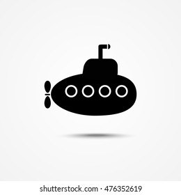 Submarine Icon. Vector Illustration