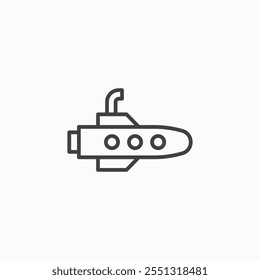 Submarine icon vector illustration. EPS10