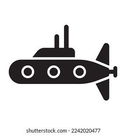 submarine icon vector illustration logo design