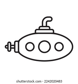 submarine icon vector illustration logo design