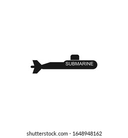 submarine Icon vector sign isolated for graphic and web design. submarine symbol template color editable on white background.