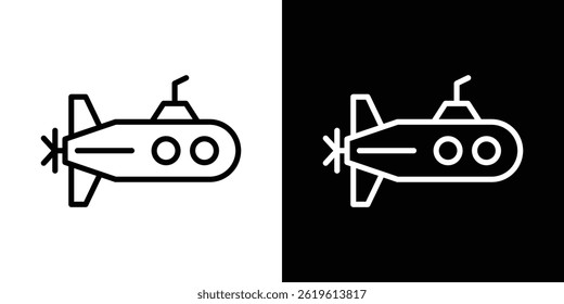 Submarine icon Vector symbol in trendy flat style