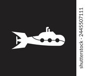 submarine icon vector template illustration logo design