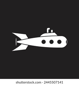 submarine icon vector template illustration logo design