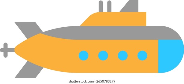 Ilustração submarina em estilo de design plano