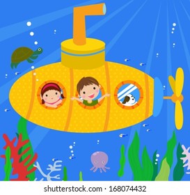 Submarine and kids