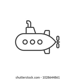 Submarine line icon.