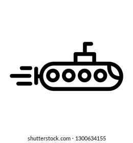 submarine line icon