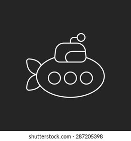 submarine line icon