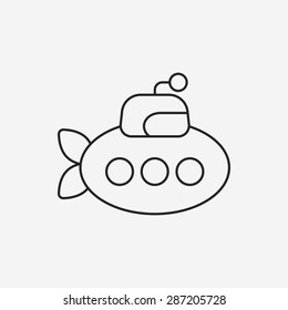 submarine line icon