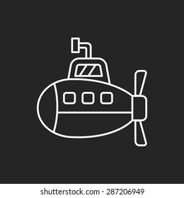 submarine line icon