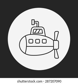 submarine line icon