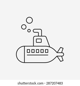 submarine line icon