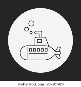 submarine line icon