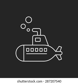 submarine line icon