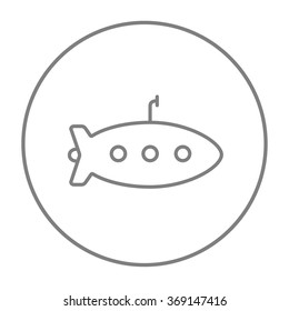 Submarine line icon.
