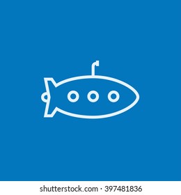 Submarine line icon.