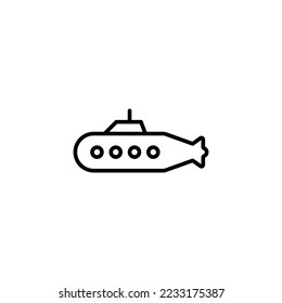 Submarine line icon vector design