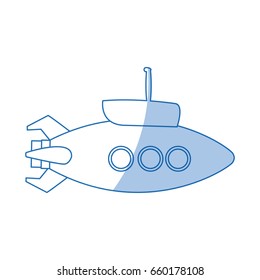 Submarine Periscope Bathyscaphe Cartoon Stock Vector (Royalty Free ...