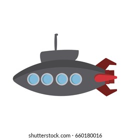 submarine with periscope bathyscaphe cartoon