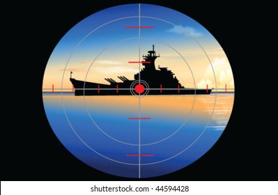 submarine periscope (vector)