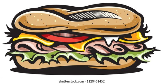 Submarine Sandwich Icon