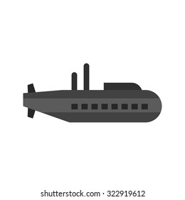 Submarine, ship, sea icon vector image. Can also be used for military. Suitable for use on web apps, mobile apps and print media.