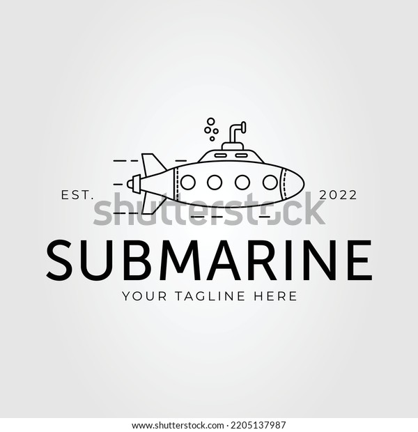 Submarine Ship Sub Boat Logo Vector Stock Vector (Royalty Free ...