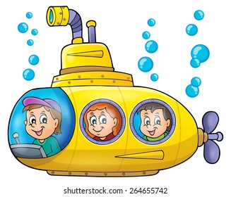 Submarine theme image 1 - eps10 vector illustration.