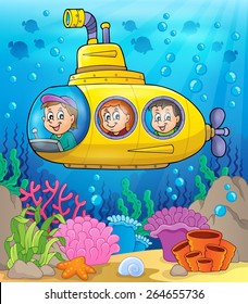 Submarine theme image 2 - eps10 vector illustration.