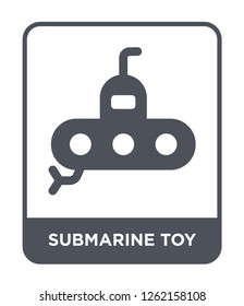 submarine toy icon vector on white background, submarine toy trendy filled icons from Toys collection, submarine toy simple element illustration
