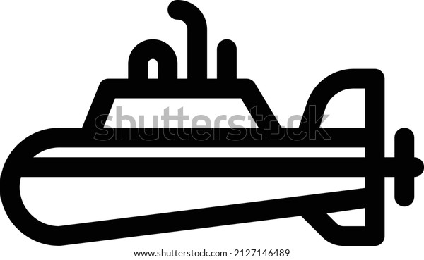 Submarine Transportation Icon Pixel\
Perfect. Transportation Illustration. Transportation\
Design