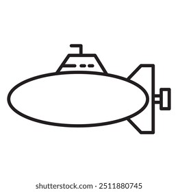Submarine for Transportation Travel Icon 