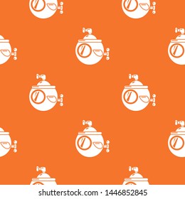 Submarine travel pattern vector orange for any web design best