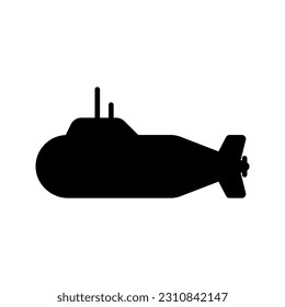Submarine vector icon color editable