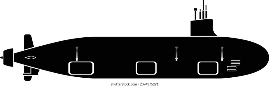 SUBMARINE VECTOR ICON EPS 4MP