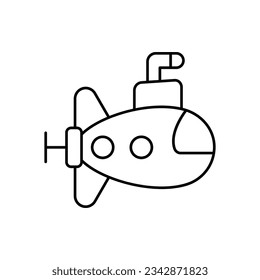 Icono de vector submarino que puede fácilmente modificar o editar


