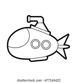 submarine vector illustration