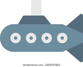ilustración del vector submarino sobre un fondo transparente. Símbolos de calidad superior. Iconos vectoriales de color de línea para el concepto y el diseño gráfico.