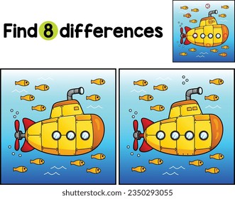 Submarine Vehicle Find The Differences