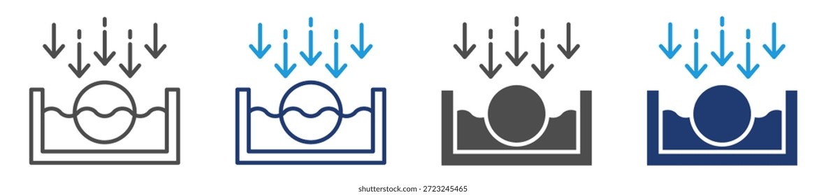 submerge icon set multiple style