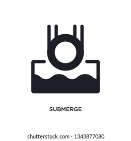 submerge isolated icon. simple element illustration from science concept icons. submerge editable logo sign symbol design on white background. can be use for web and mobile