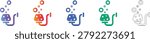 Submersible Aerator Pump Icon Set vol 1597