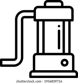Submersible Pump Concept Vector Icon Design, fluid and gravity direct lift Pump Symbol on White background, Electrical energy into hydraulic energy machine converter stock illustration