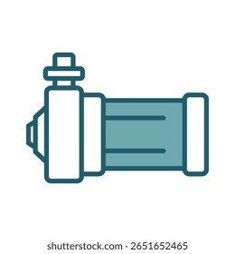 submersible pump icon vector design template simple and clean