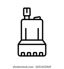 submersible pump icon vector design template simple and clean