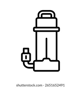 submersible pump icon vector design template simple and clean