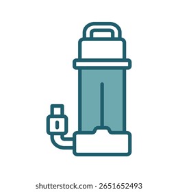 submersible pump icon vector design template simple and clean