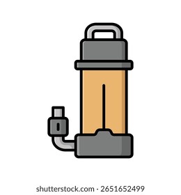 submersible pump icon vector design template simple and clean