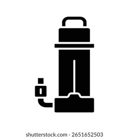 submersible pump icon vector design template simple and clean